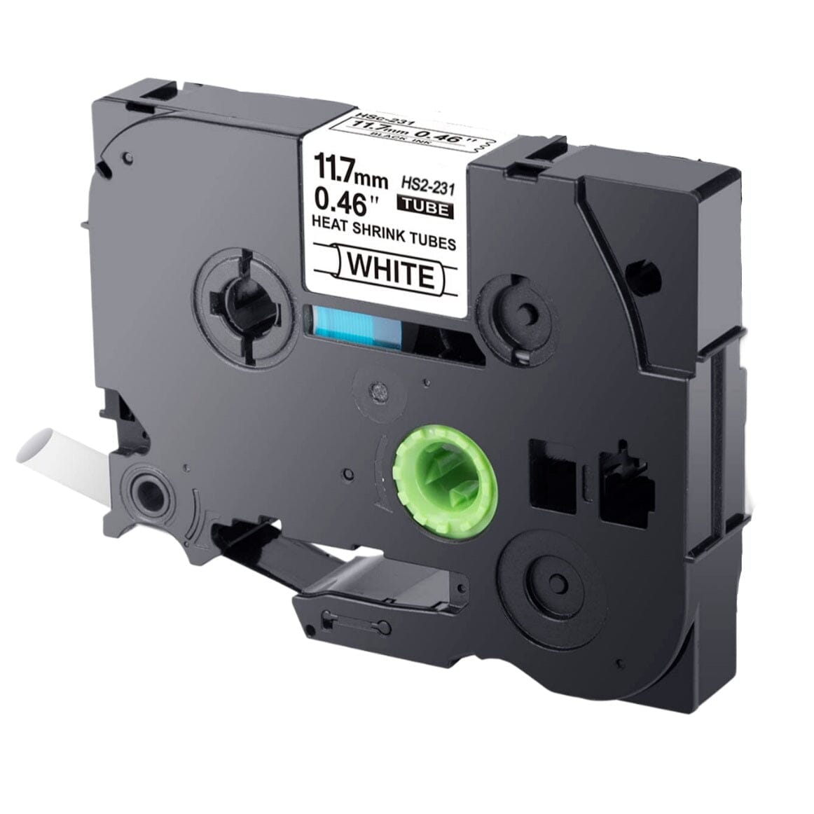 Brother HSe-231 Krympeflex tape sort tekst på hvid – 12mm x 1.5m – Uoriginal