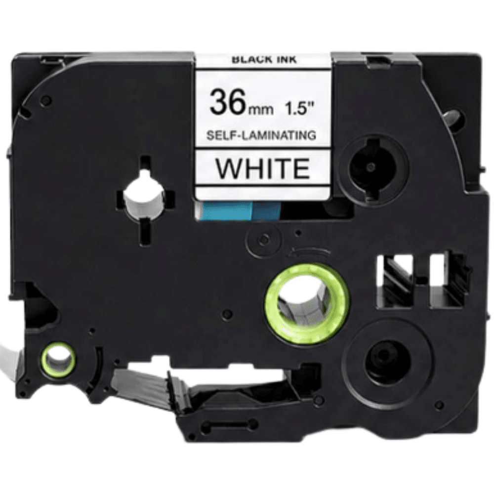 Brother TzeSL261 Selvlaminerede tape sort tekst på hvid – 36mm x 8m – Uoriginal
