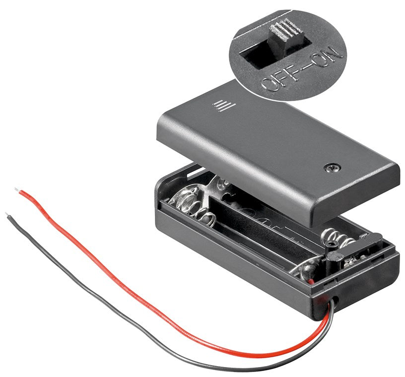 2x AA (Mignon) Batteri Holder