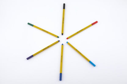 Fineliner leviatan D400, Sæt med 6 stk farver