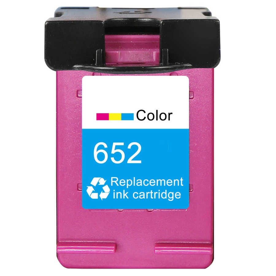 HP 652XL C-M-Y blækpatron 850 sider, F6V24AE, kompatibel