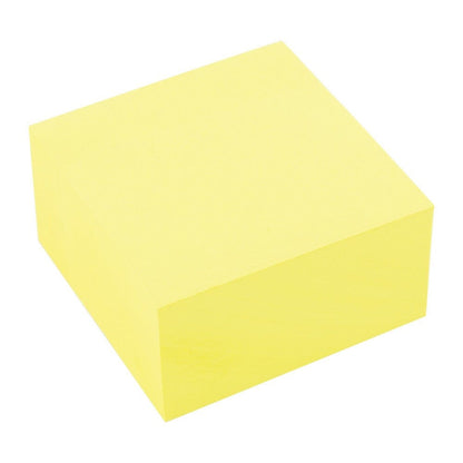 Notes blok 76x76mm - med 400 sider i gul