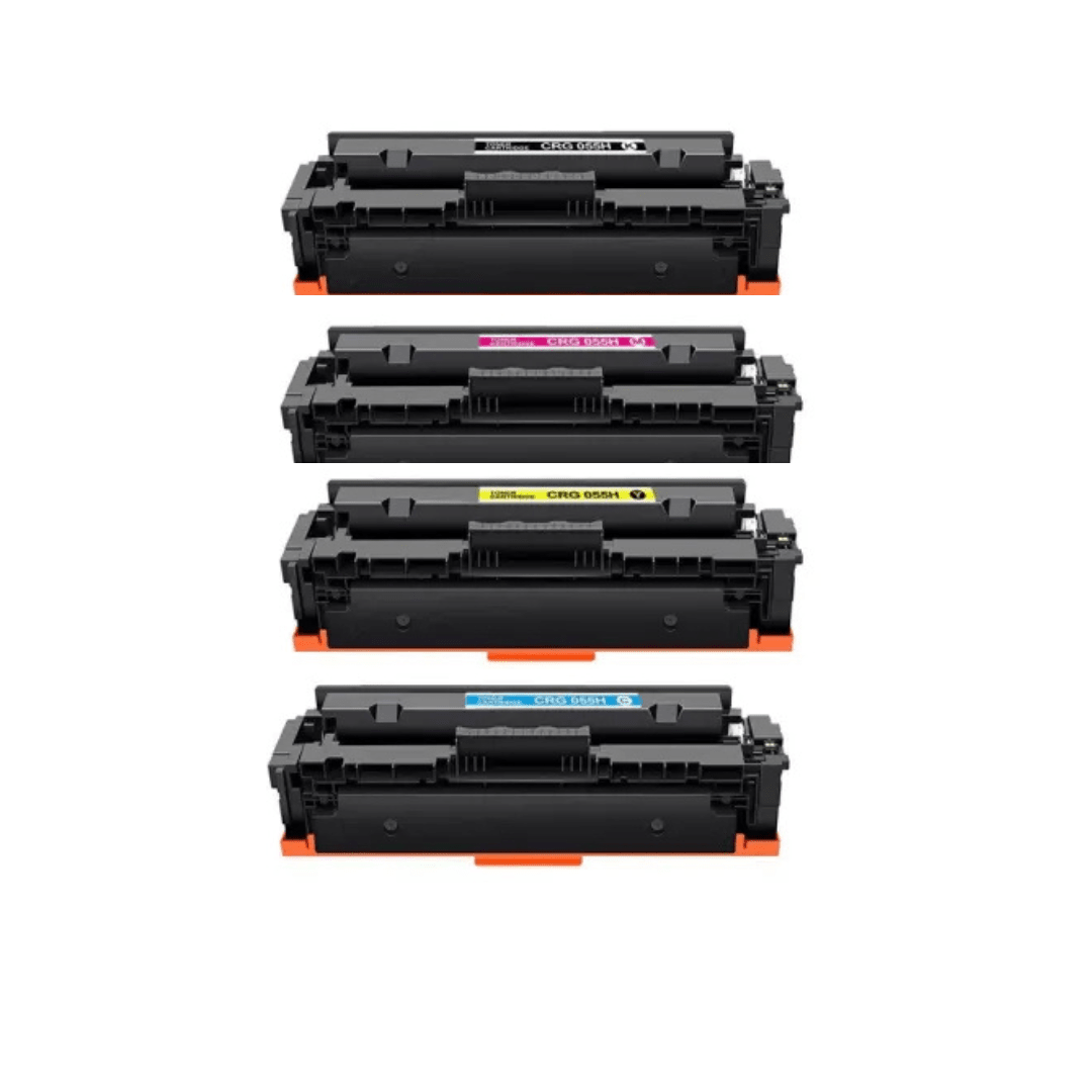 Pakke sæt Canon 055H – 4 farver BK-C-M-Y – kompatible - 25.300 Sider