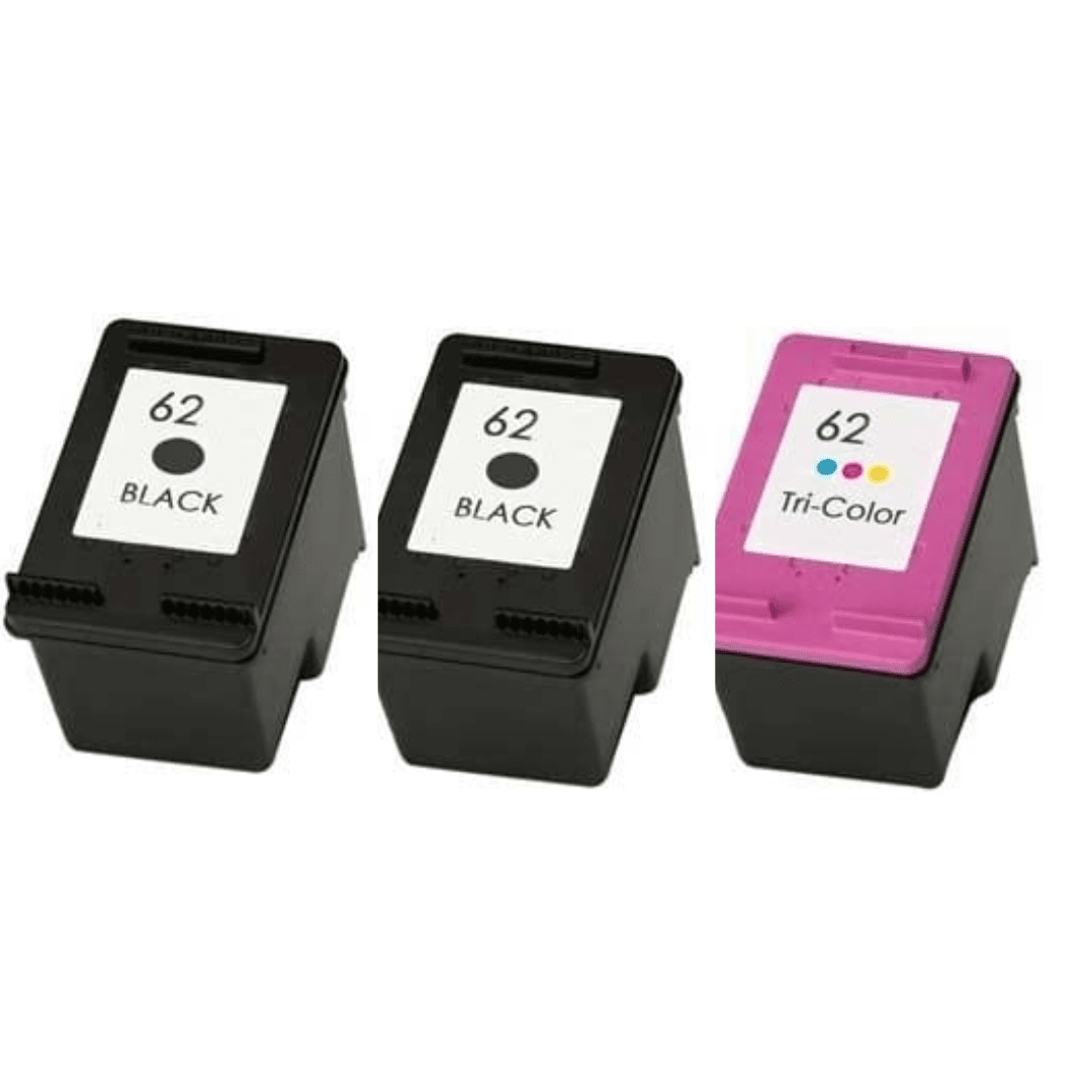 Pakke sæt HP 62XL – 2 Sort, 1 farver – alternativ – 52 ml